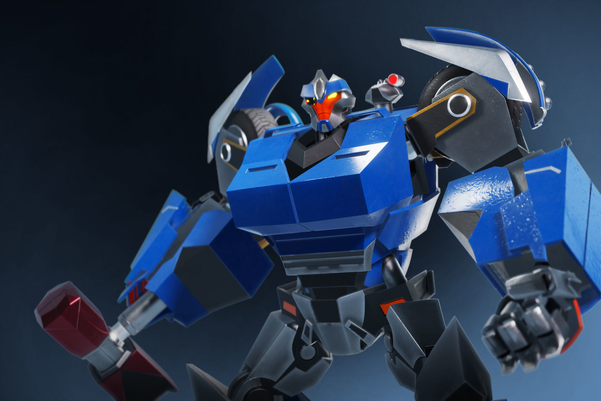 3D model Breakdown Transformers Prime Character Rig VR / AR / low-poly ...