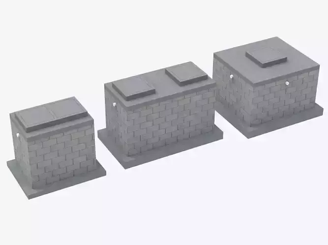 Parametric Concrete Septic Tank Soak Pit and Grease Trap