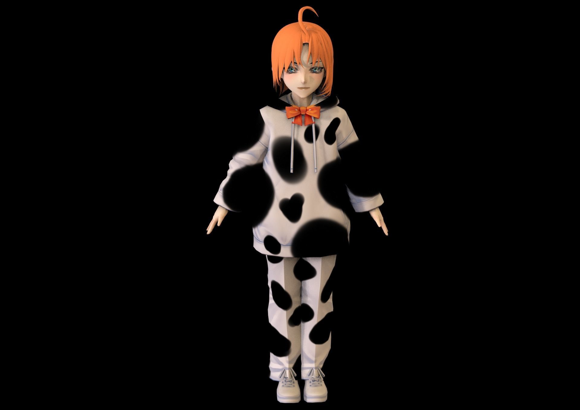 game ready Low Poly Anime Character 30 Low-poly 3D model_1