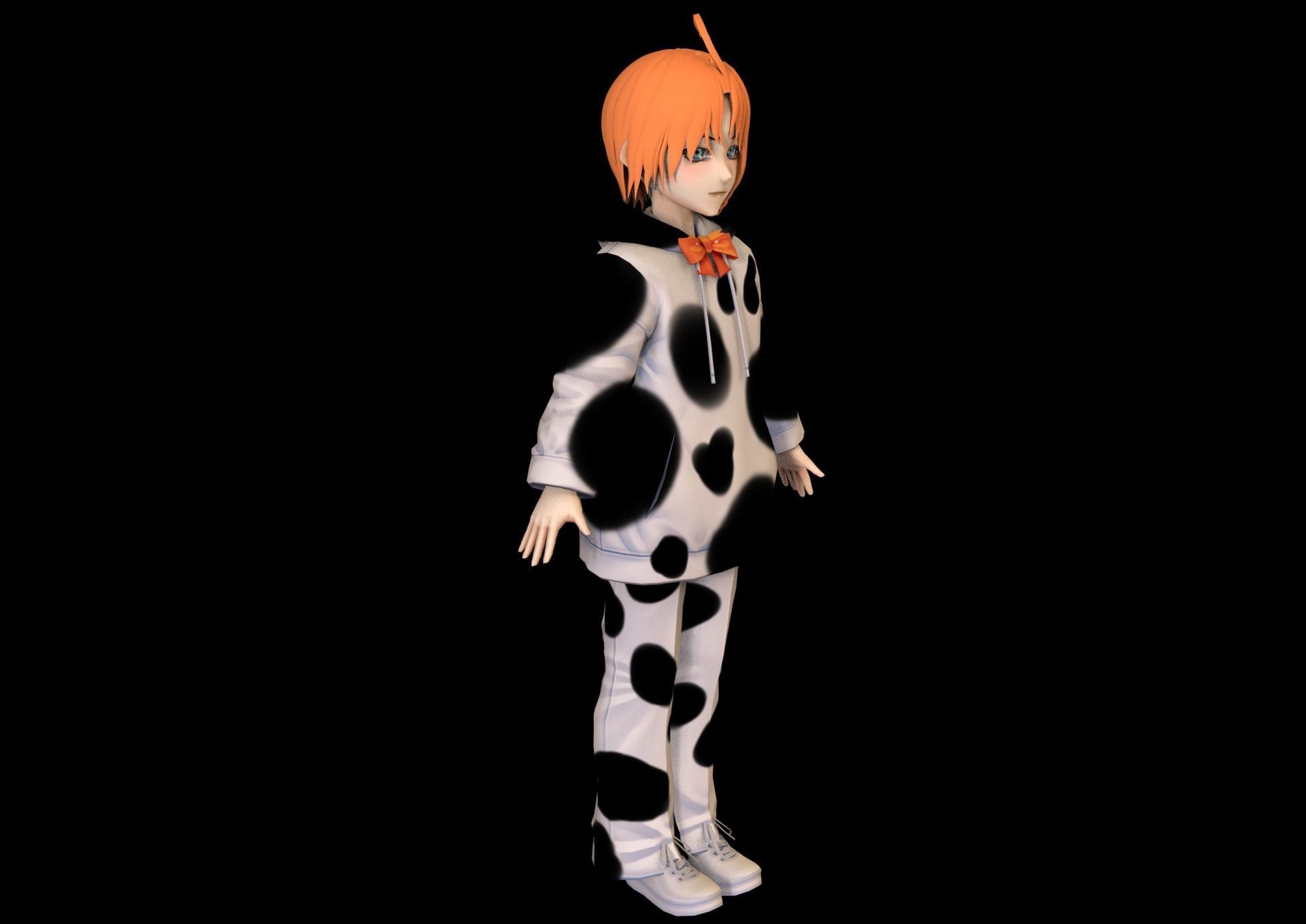 game ready Low Poly Anime Character 30 Low-poly 3D model_2