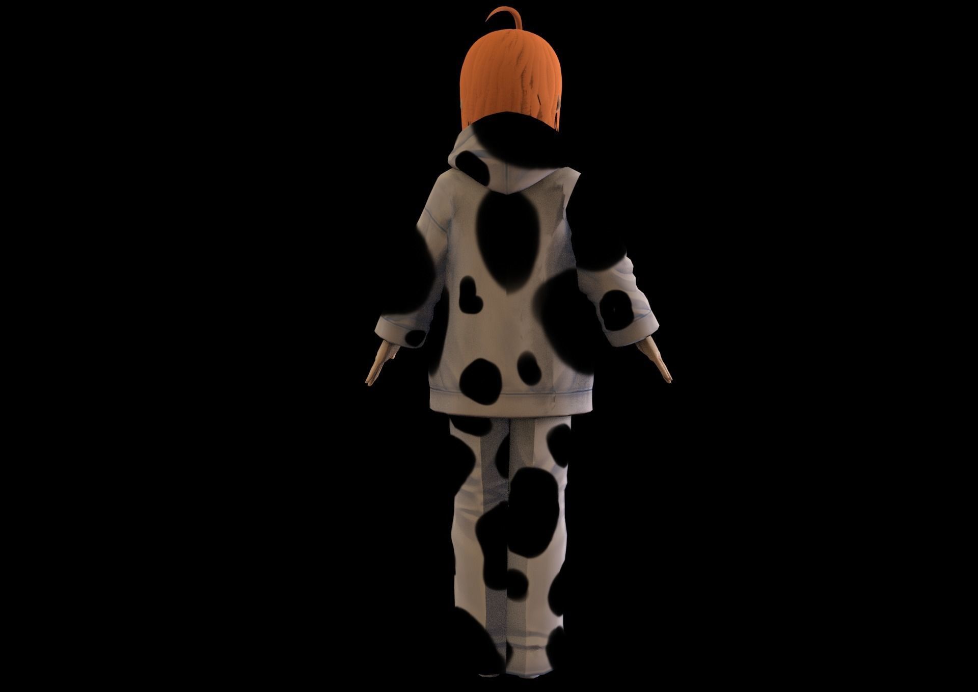 game ready Low Poly Anime Character 30 Low-poly 3D model_5