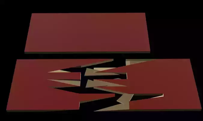 Wooden Block - Breakable Mobile Game Asset Free low-poly 3D model