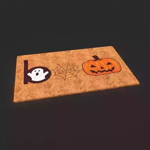 Halloween Boo Carpet Low-poly 3D model