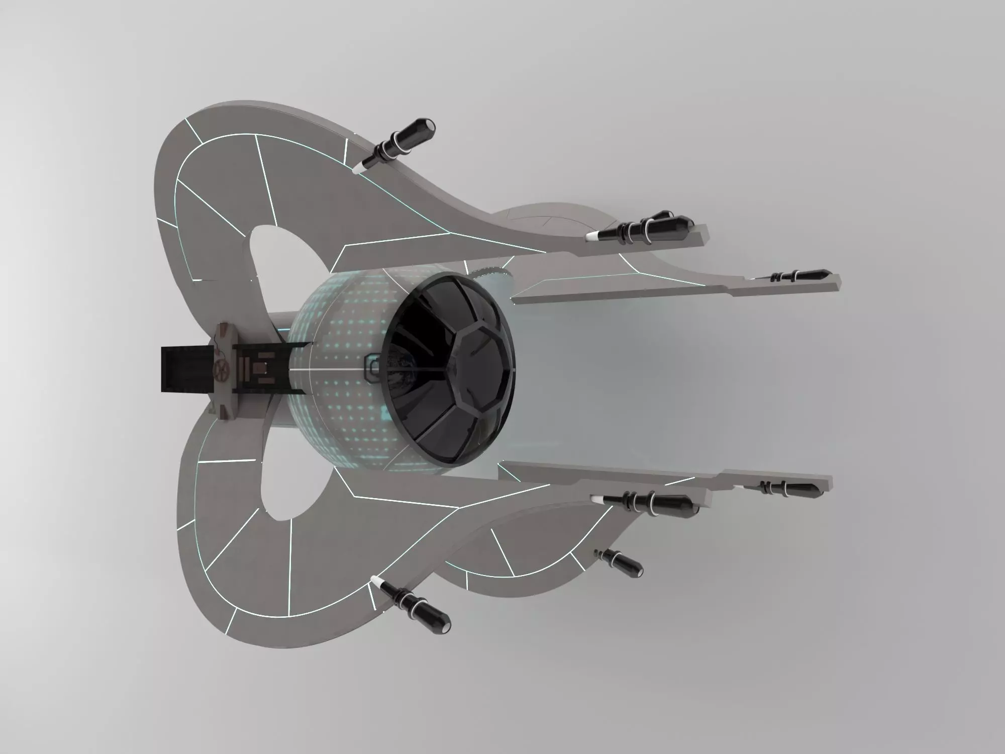 fighter space ship Free 3D model