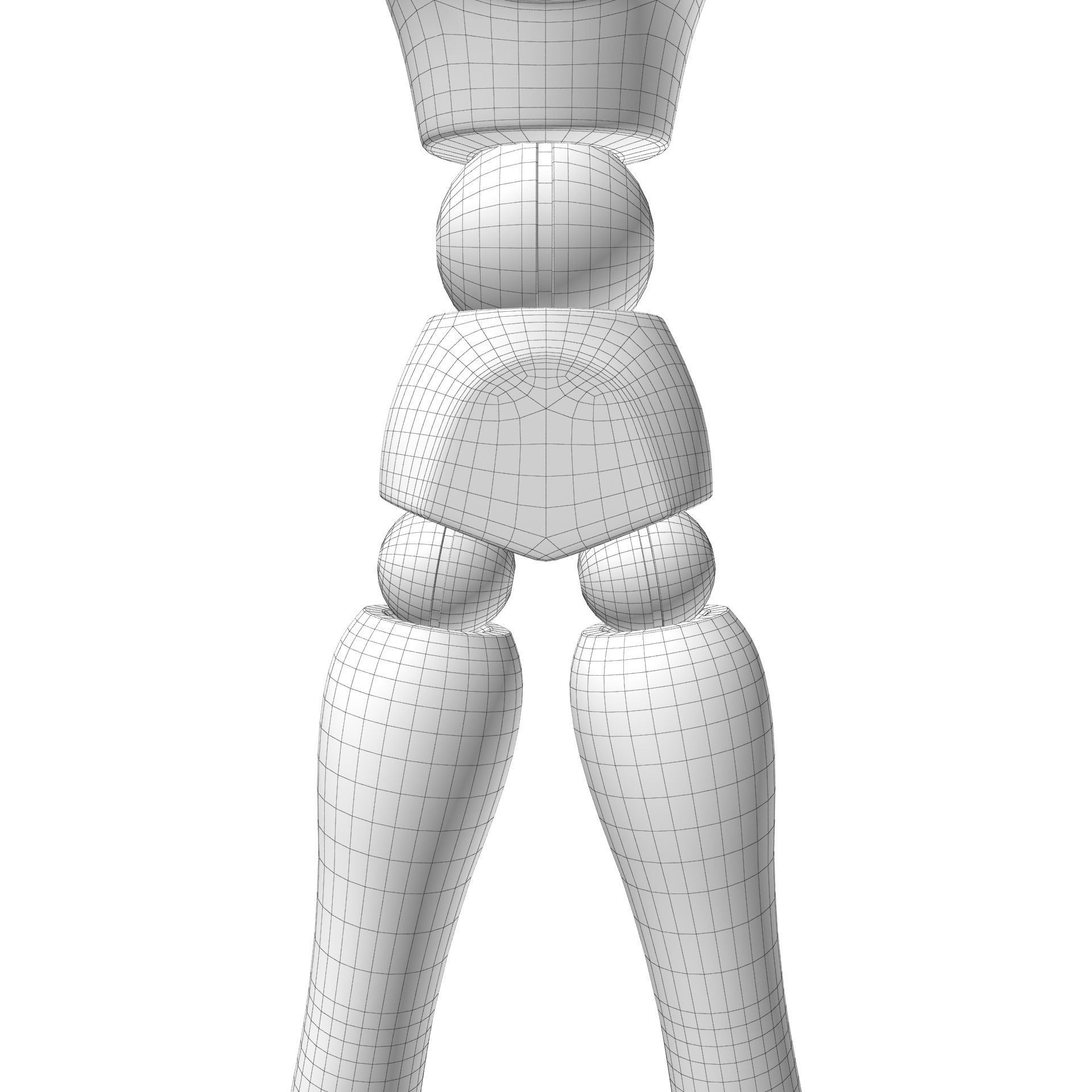 Dummy wooden mannequin 3D model_28