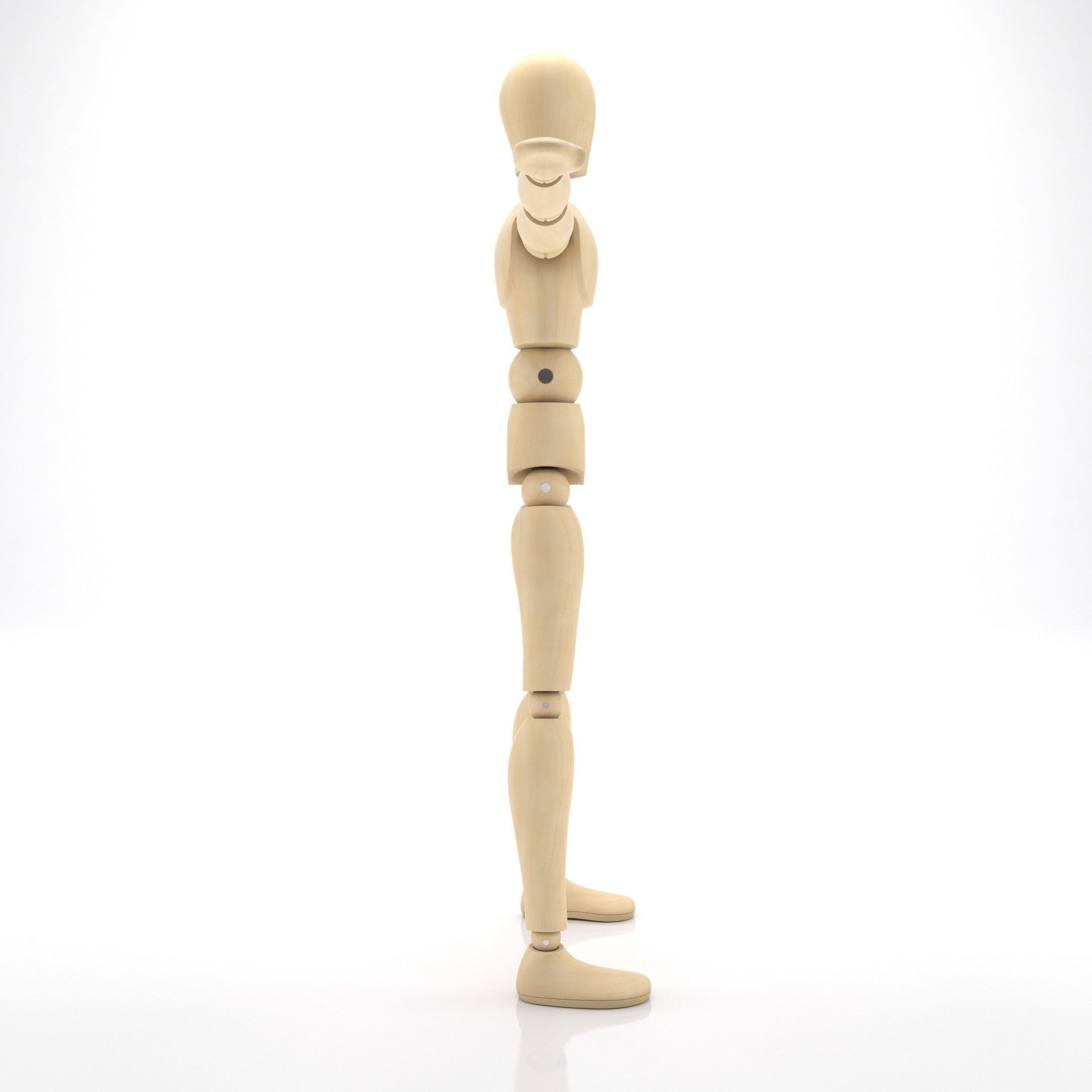 Dummy wooden mannequin 3D model_3