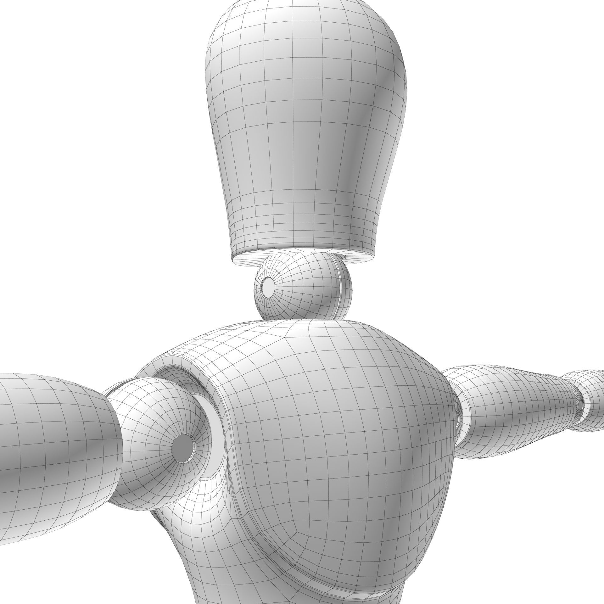 Dummy wooden mannequin 3D model_27