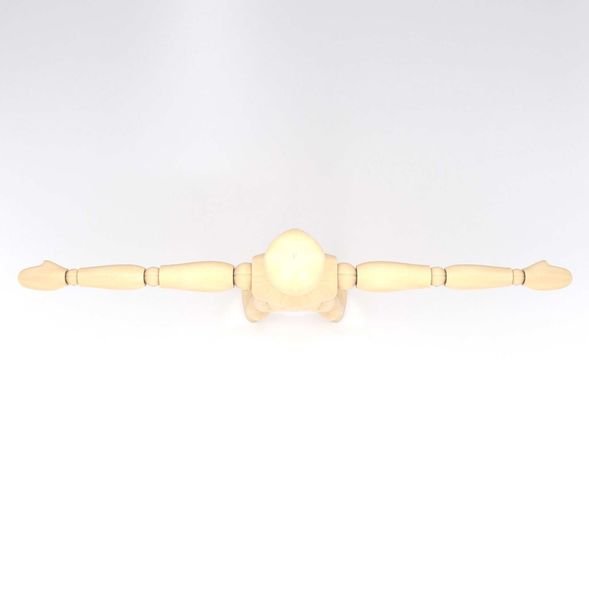 Dummy wooden mannequin 3D model_8