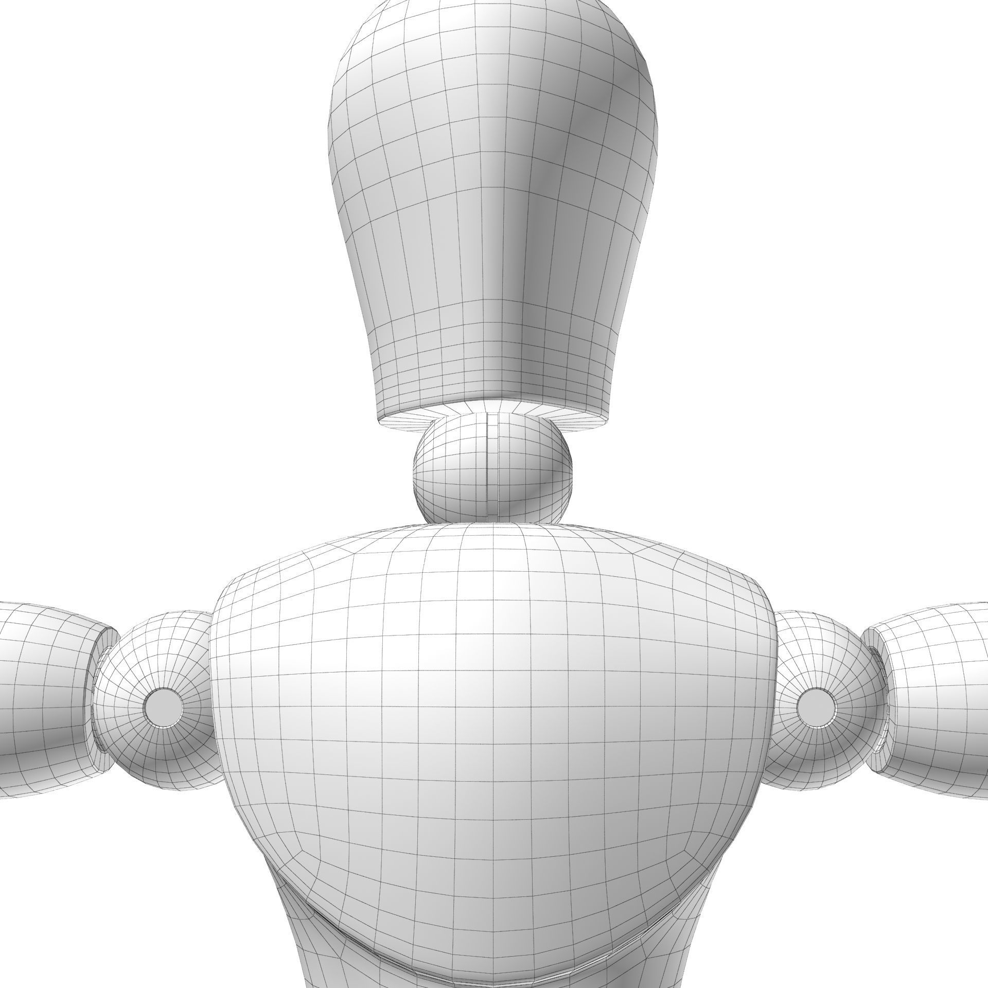 Dummy wooden mannequin 3D model_24