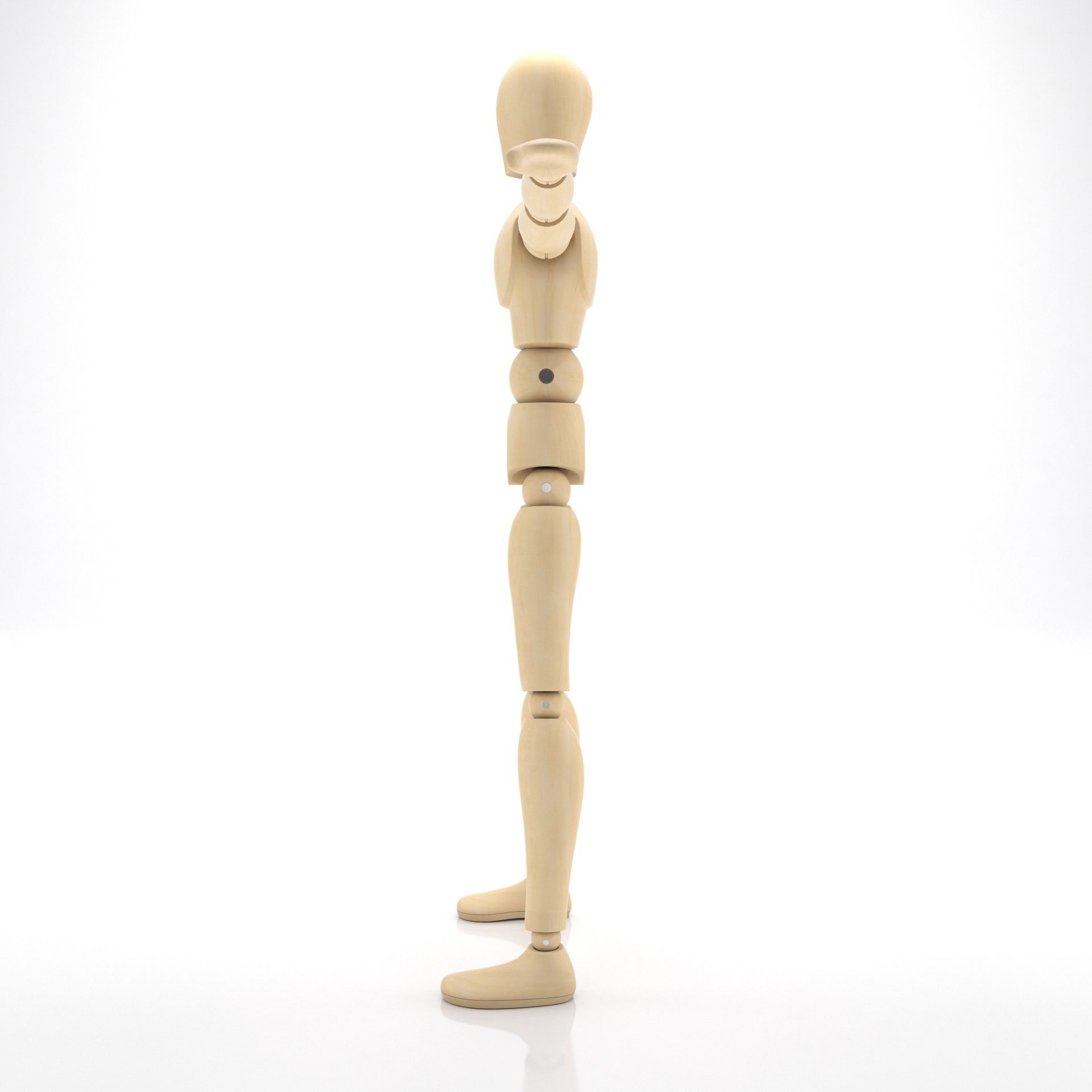 Dummy wooden mannequin 3D model_4