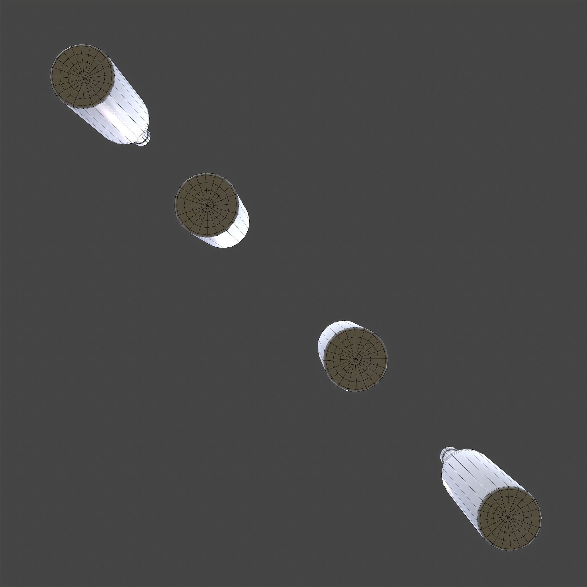 Halloween Themed Bottles Low-poly 3D model_48