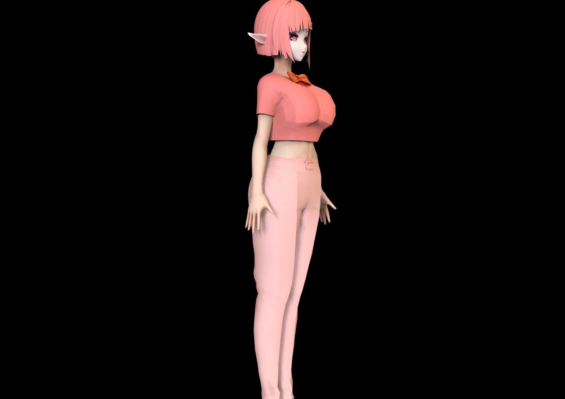 game ready Low Poly Anime Character 31 Low-poly 3D model_3