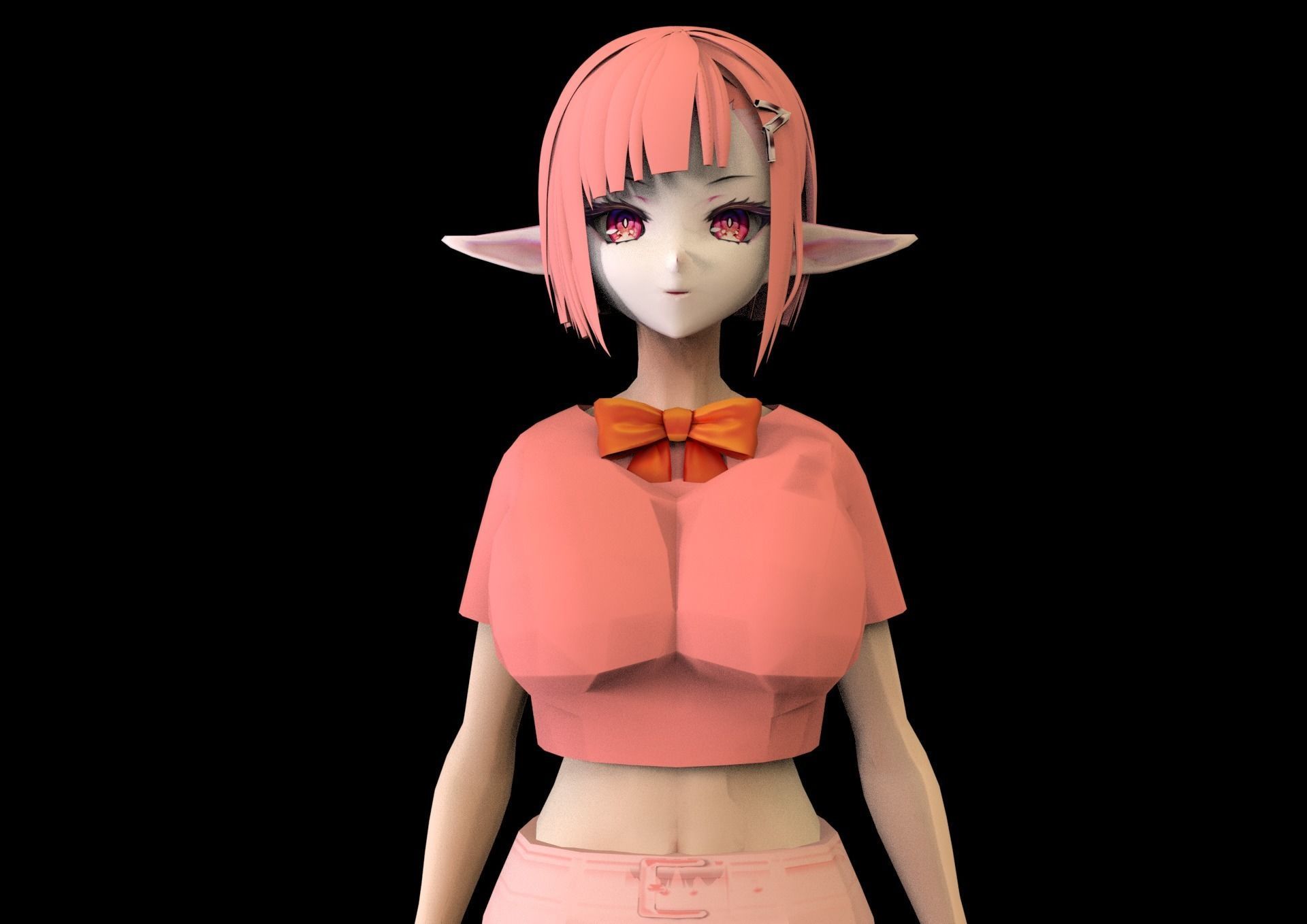 game ready Low Poly Anime Character 31 Low-poly 3D model_1