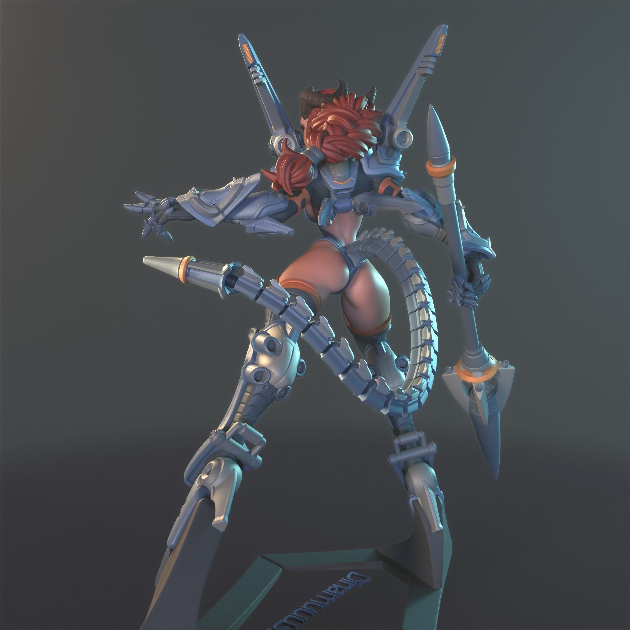 Anime Style Mecha Knight Odessa  Multi Versions SFW NSFW STL 3D print model_5