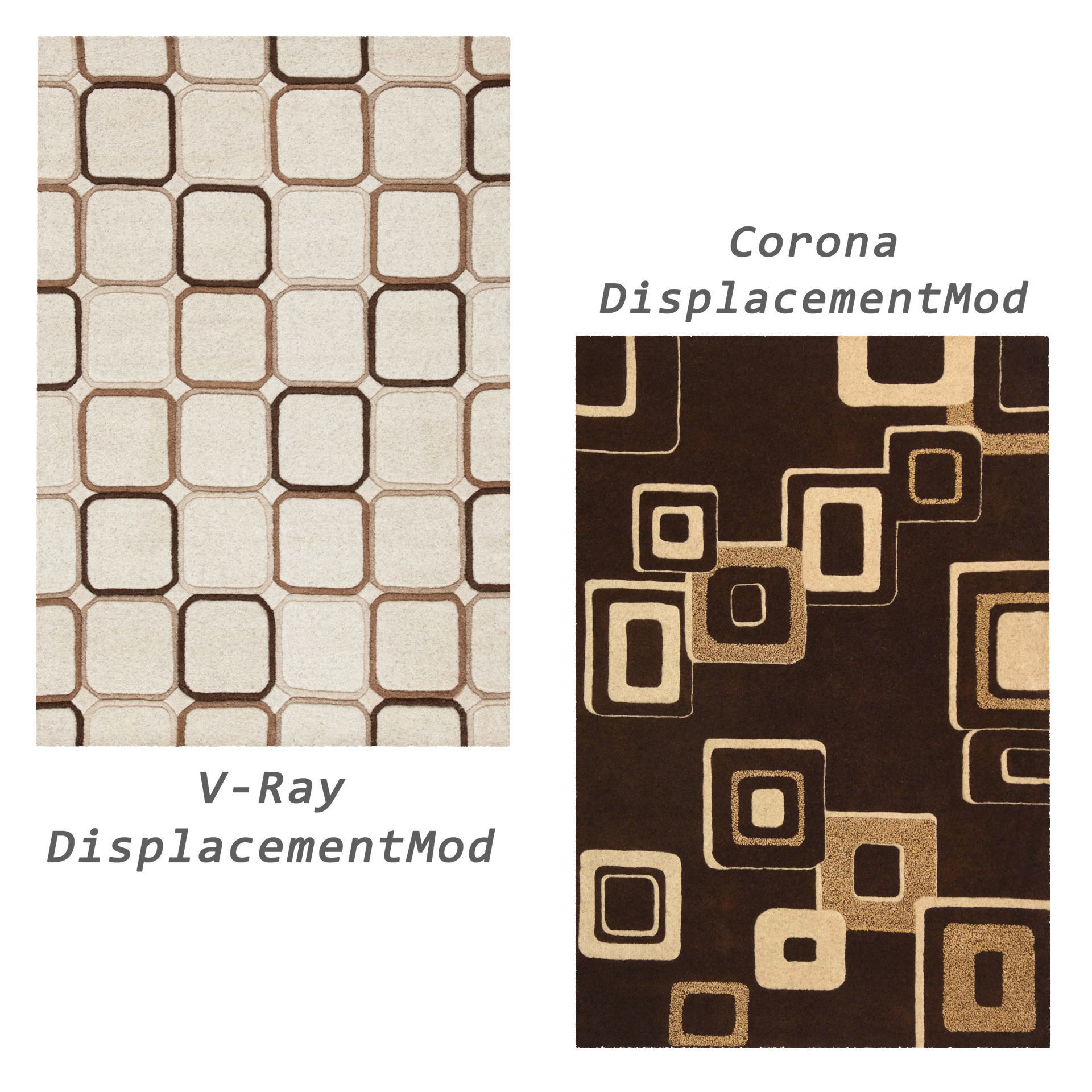 9 in 1 Rug Collection No 26 Low-poly 3D model_10