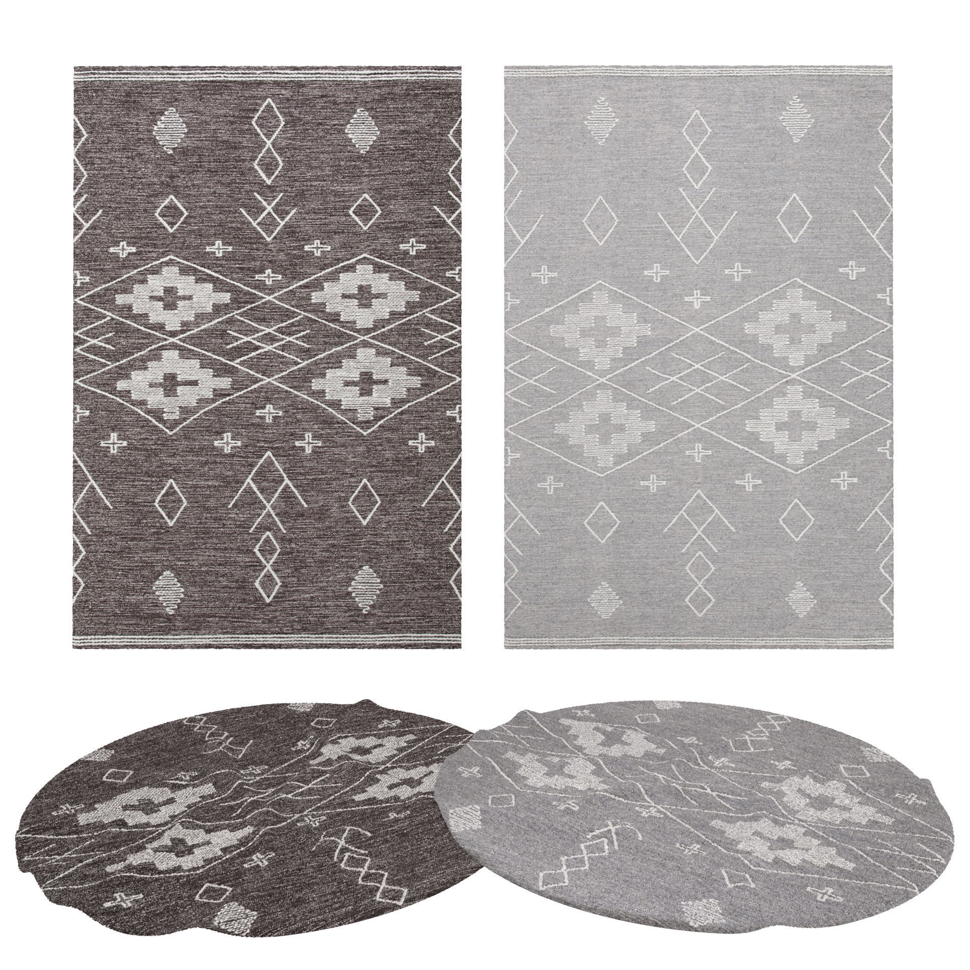 9 in 1 Rug Collection No 26 Low-poly 3D model_24