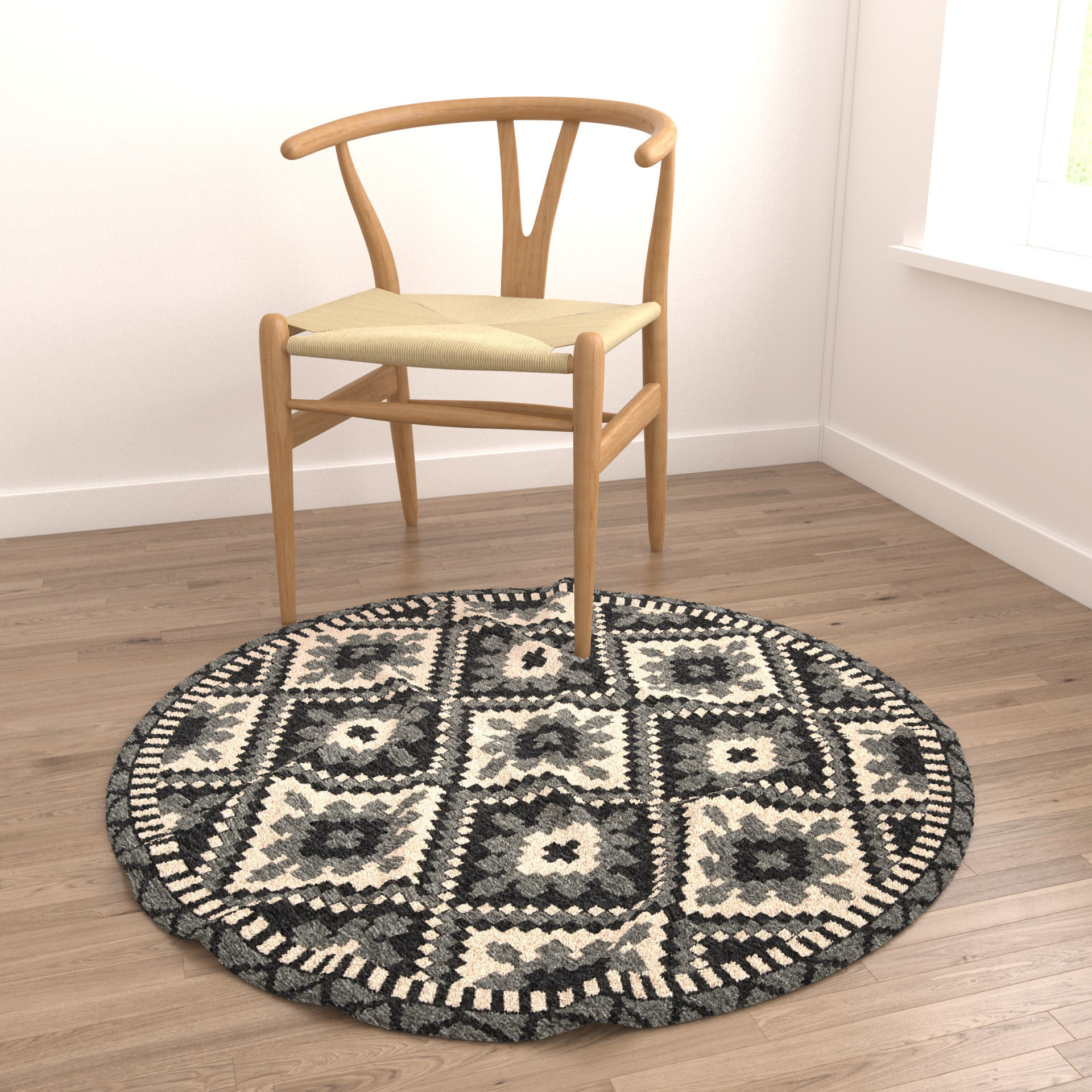 9 in 1 Rug Collection No 26 Low-poly 3D model_8