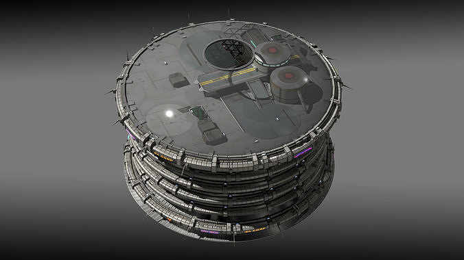 Dome District 2 Low-poly 3D model 7