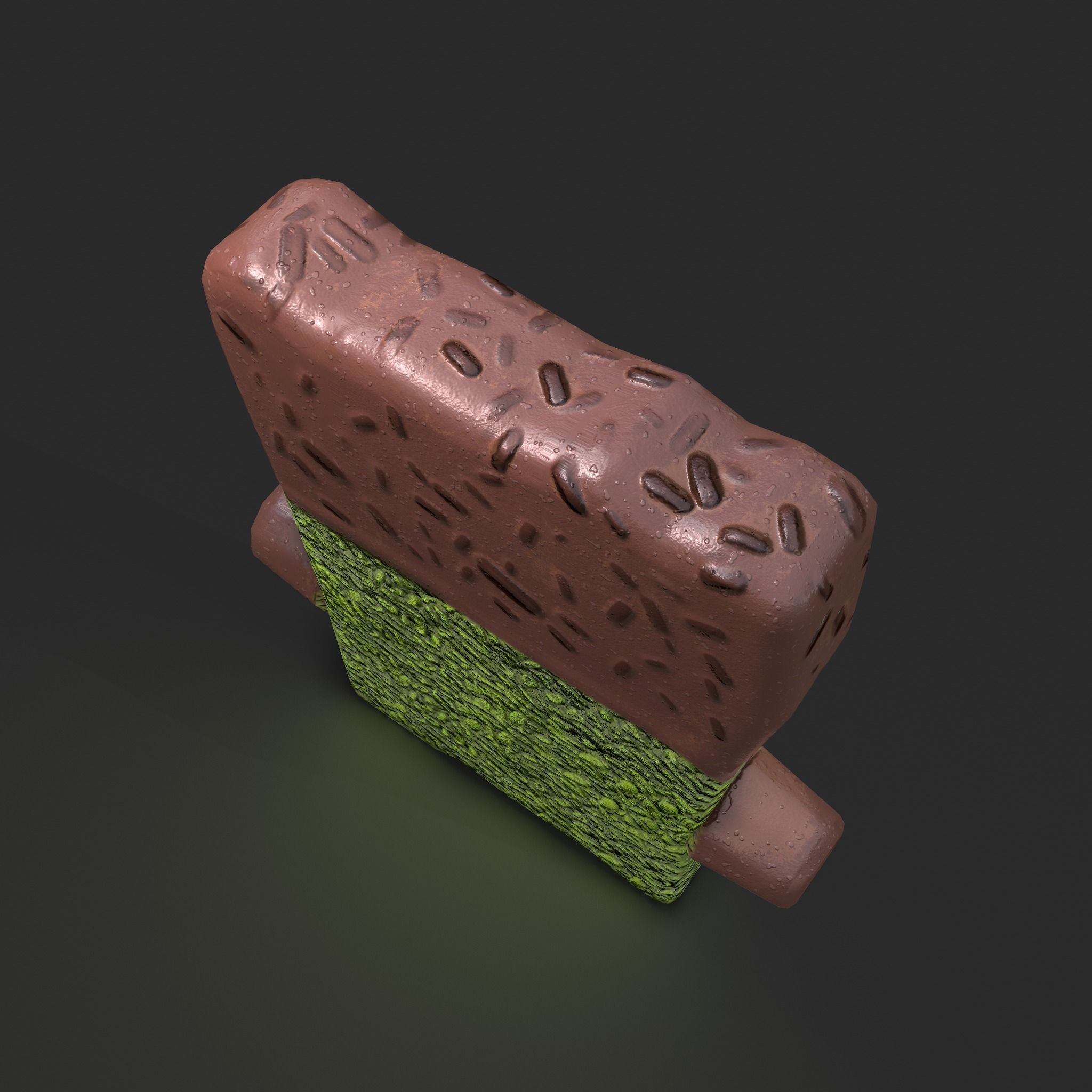Frankenstein Rice crispy Treat Low-poly 3D model_13