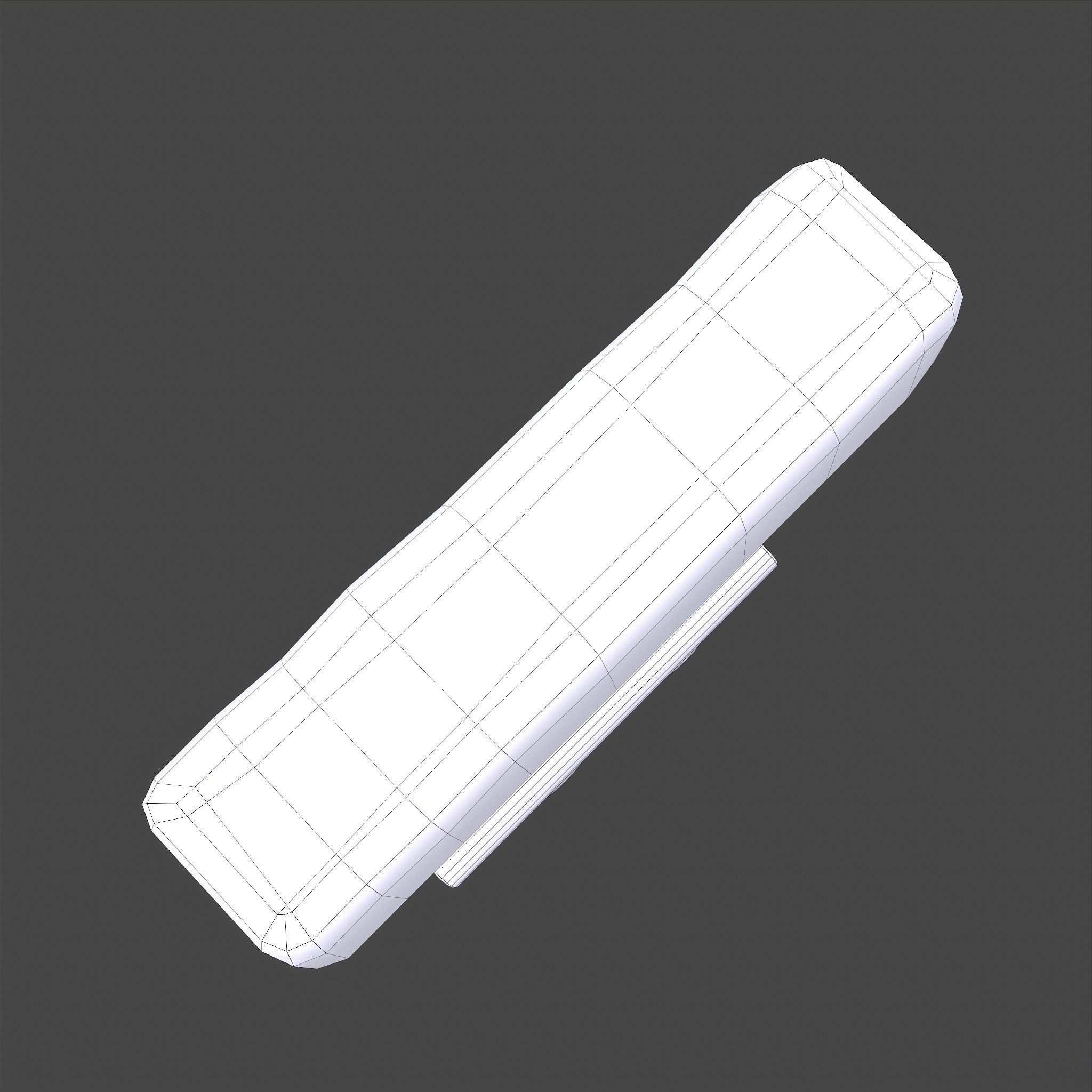 Frankenstein Rice crispy Treat Low-poly 3D model_26