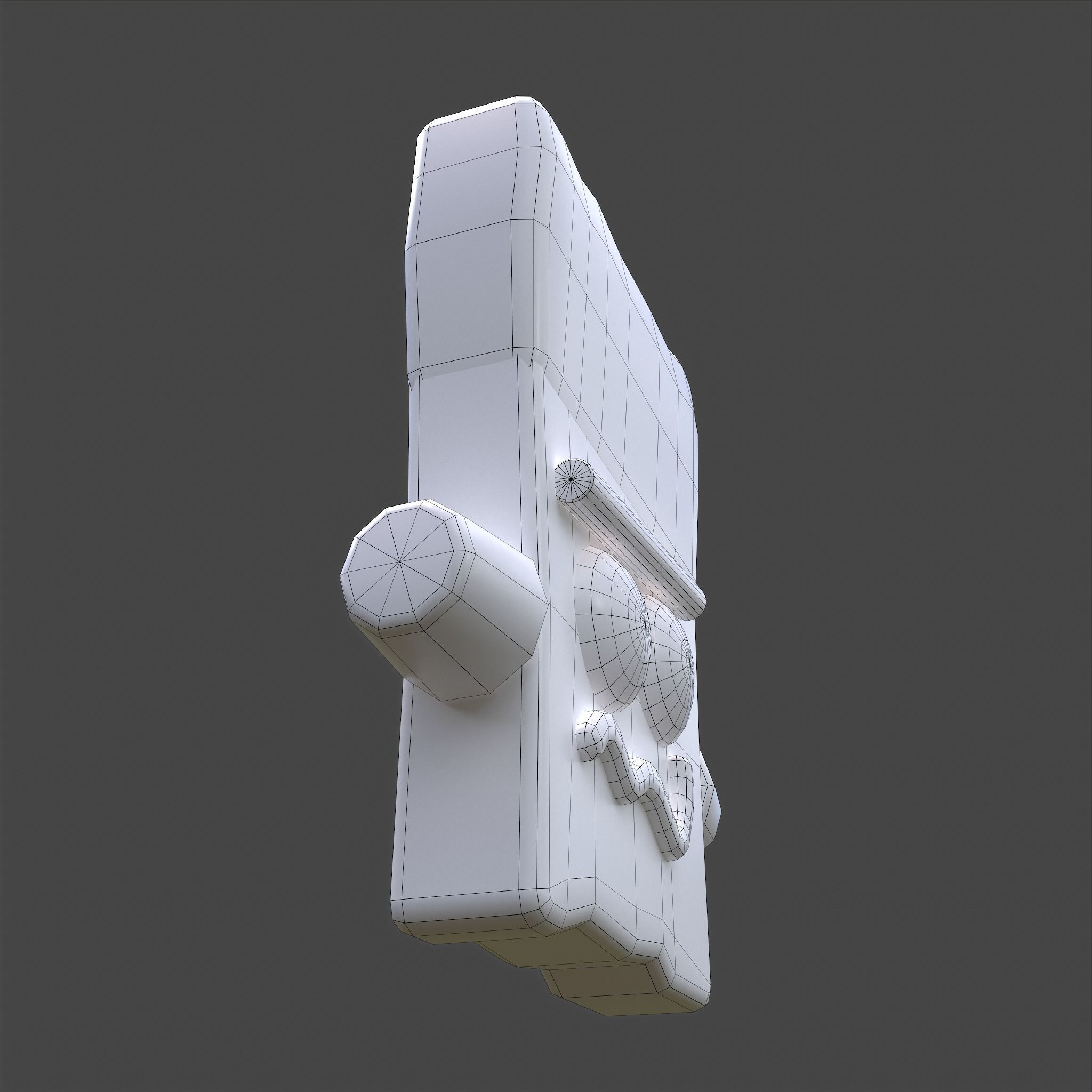 Frankenstein Rice crispy Treat Low-poly 3D model_37