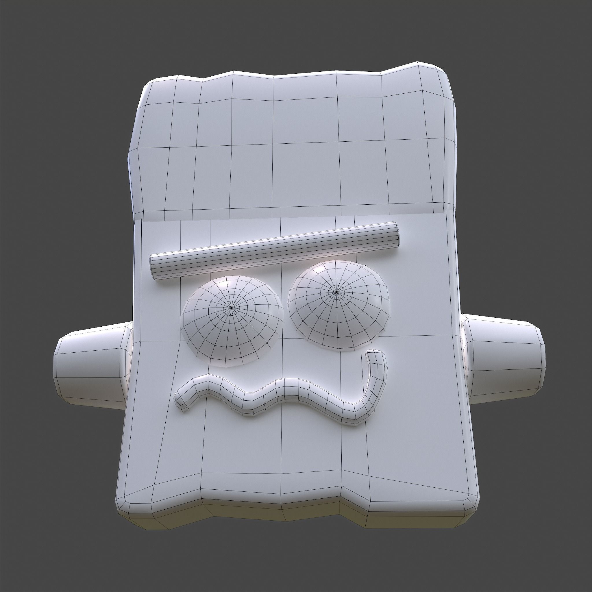 Frankenstein Rice crispy Treat Low-poly 3D model_41