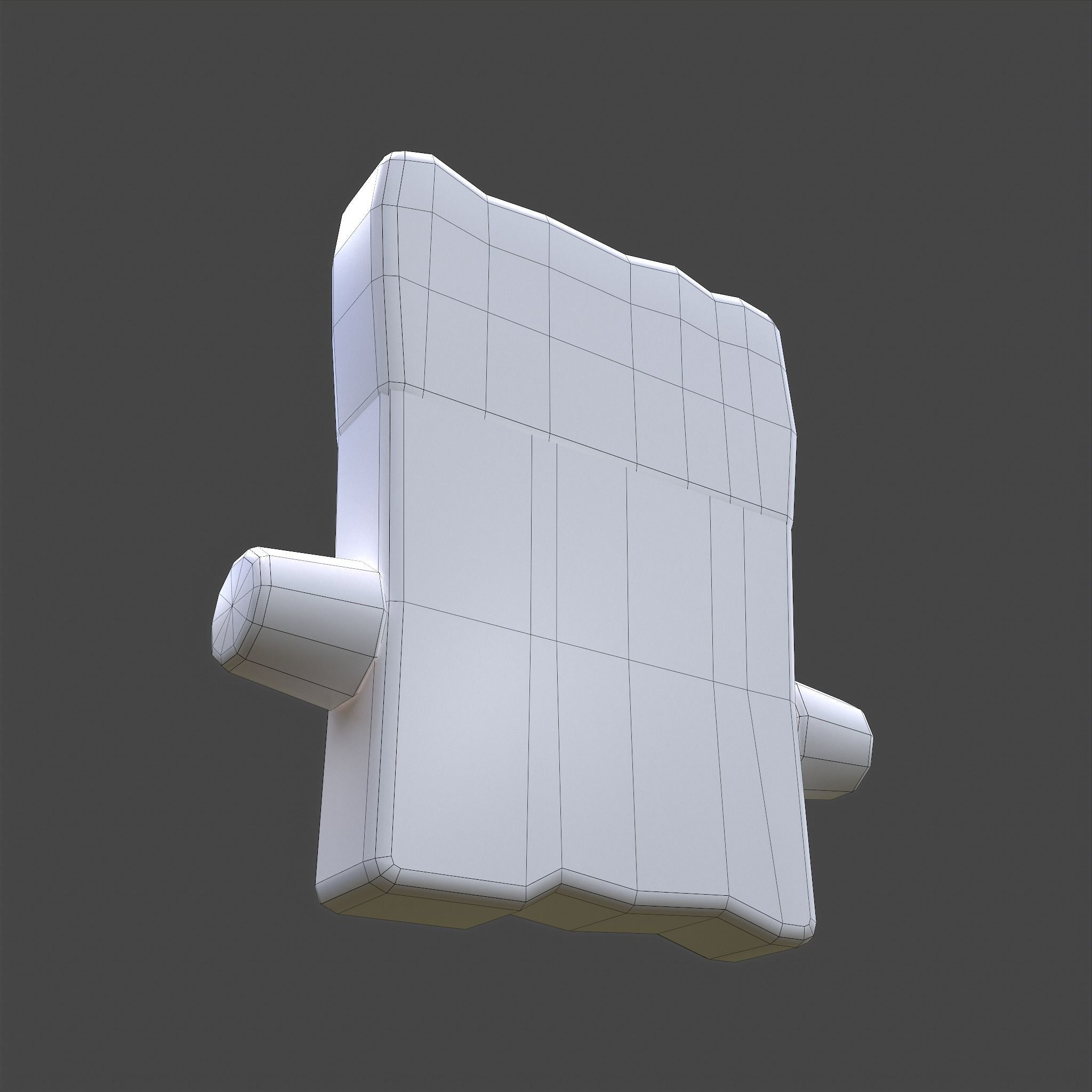 Frankenstein Rice crispy Treat Low-poly 3D model_42