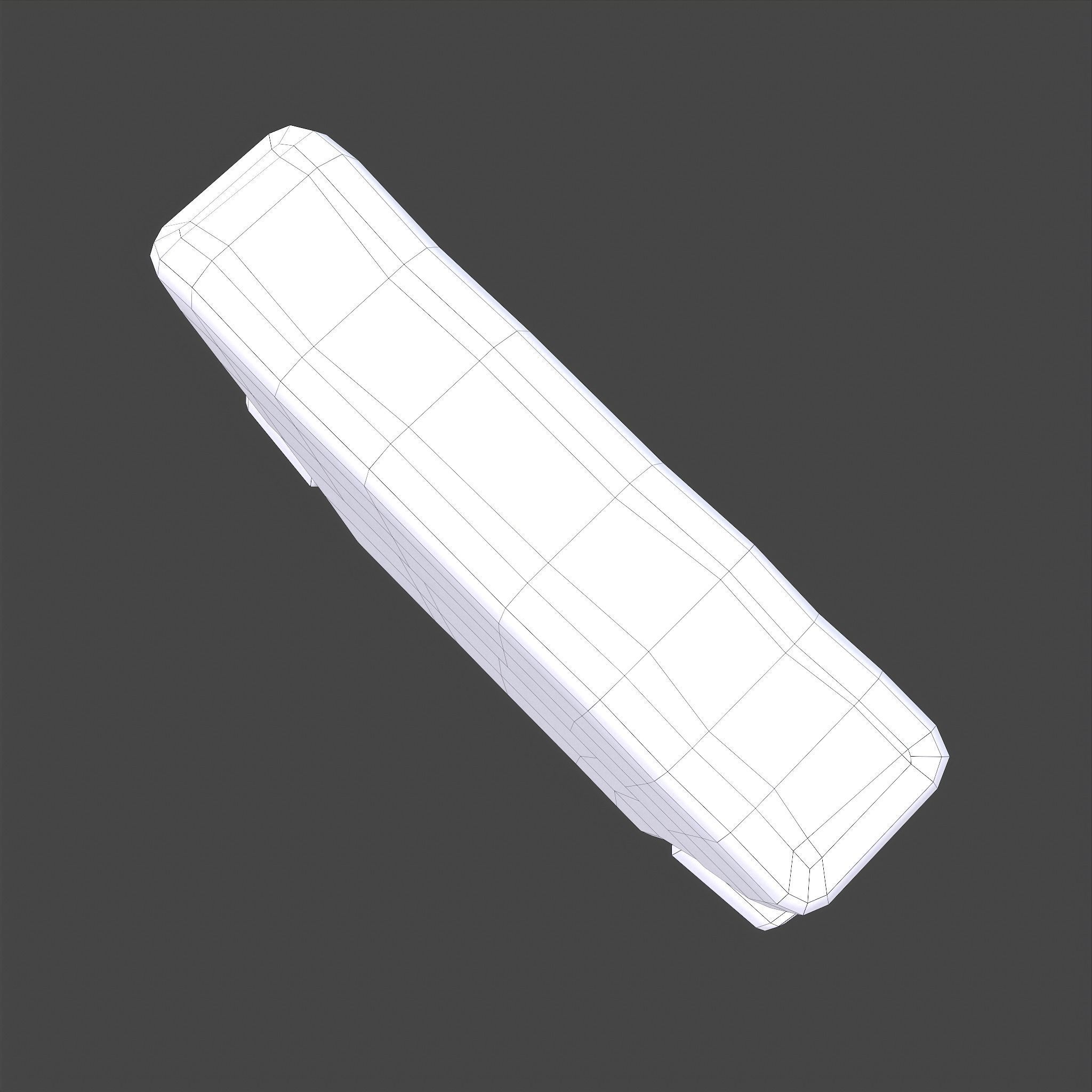 Frankenstein Rice crispy Treat Low-poly 3D model_30