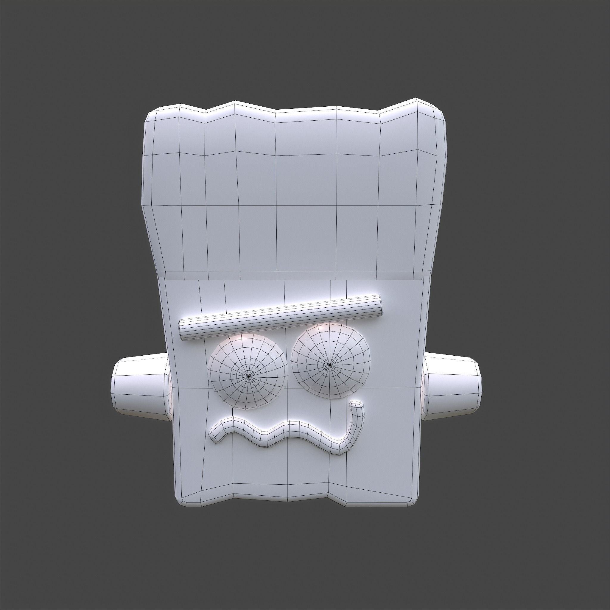 Frankenstein Rice crispy Treat Low-poly 3D model_43