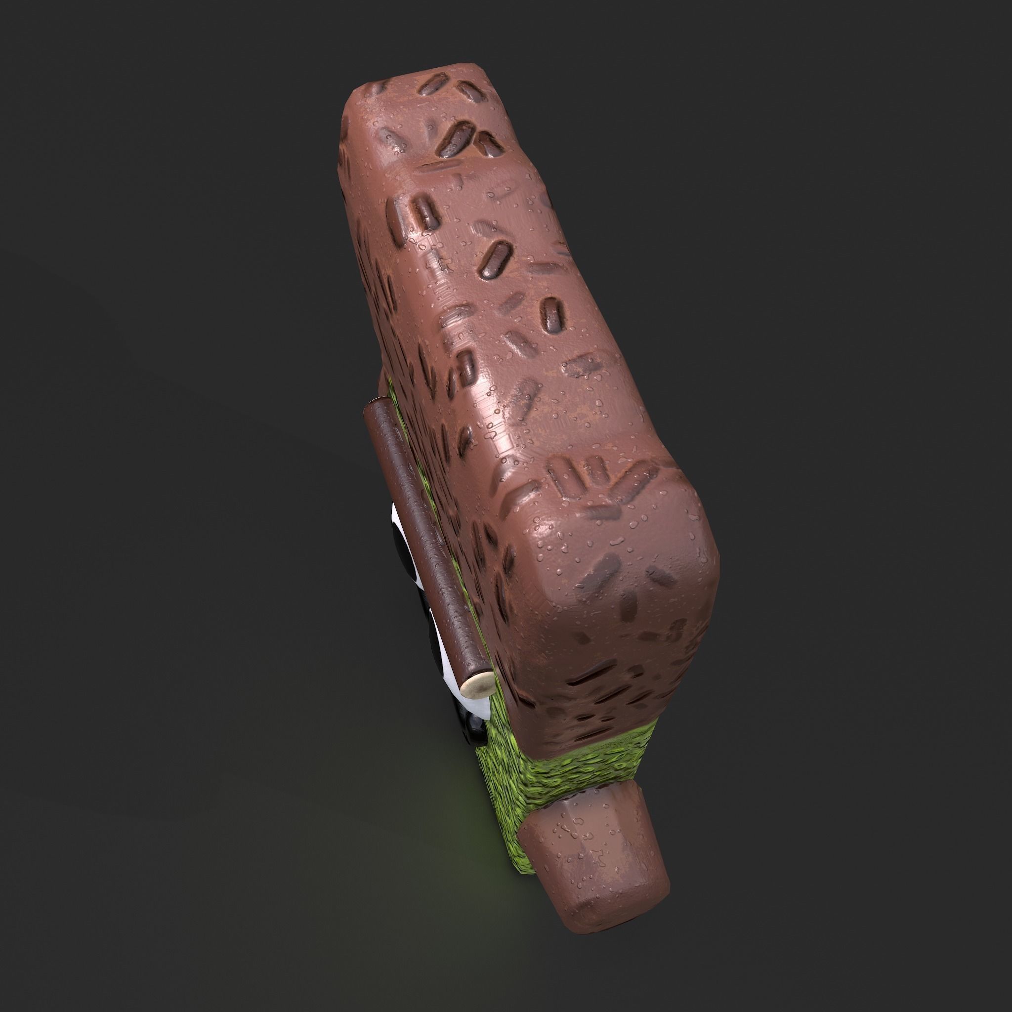 Frankenstein Rice crispy Treat Low-poly 3D model_16