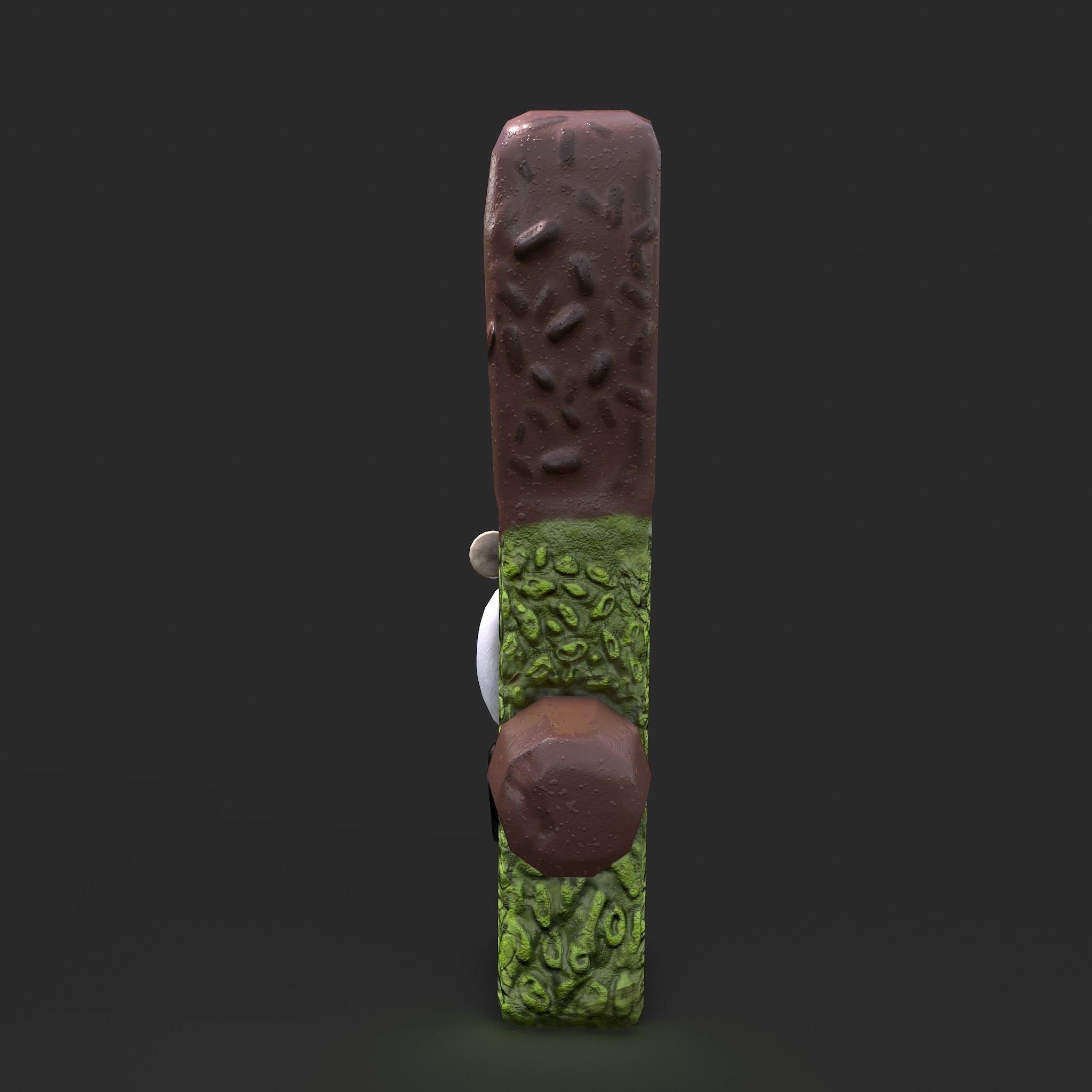Frankenstein Rice crispy Treat Low-poly 3D model_8