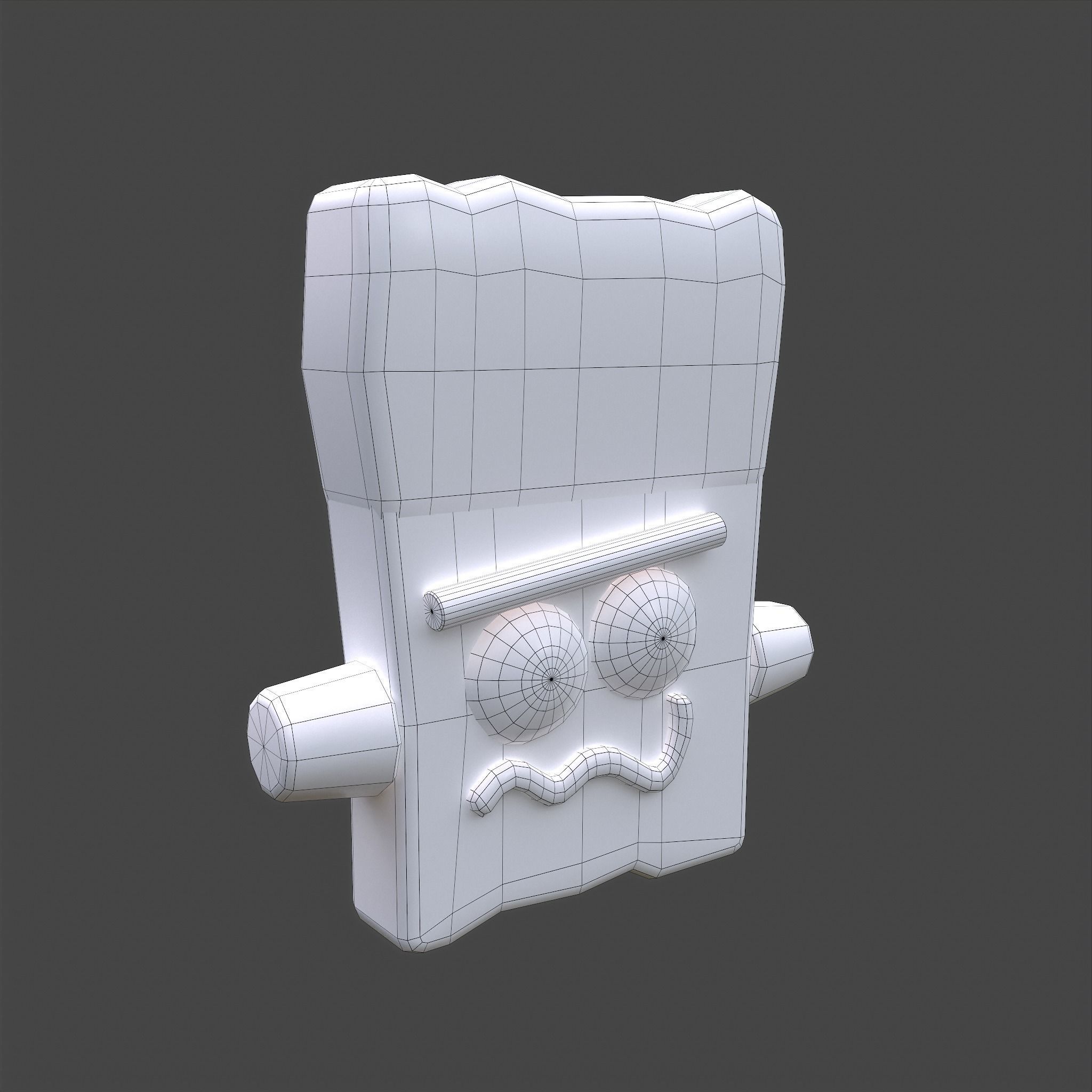 Frankenstein Rice crispy Treat Low-poly 3D model_44