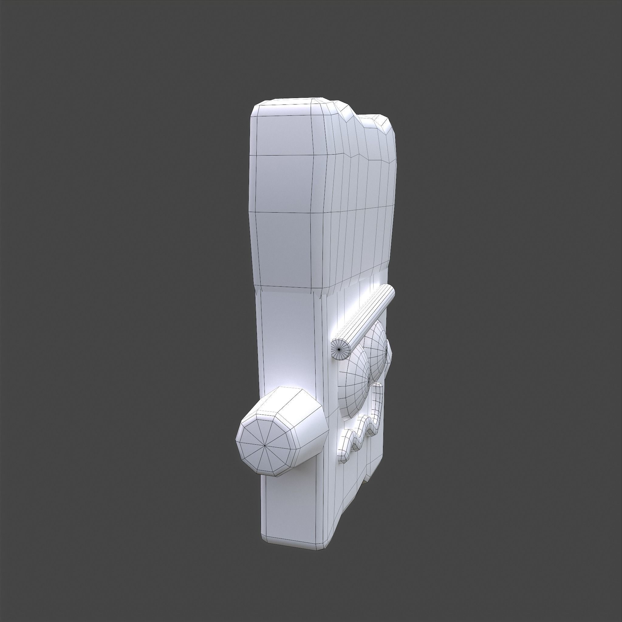 Frankenstein Rice crispy Treat Low-poly 3D model_34