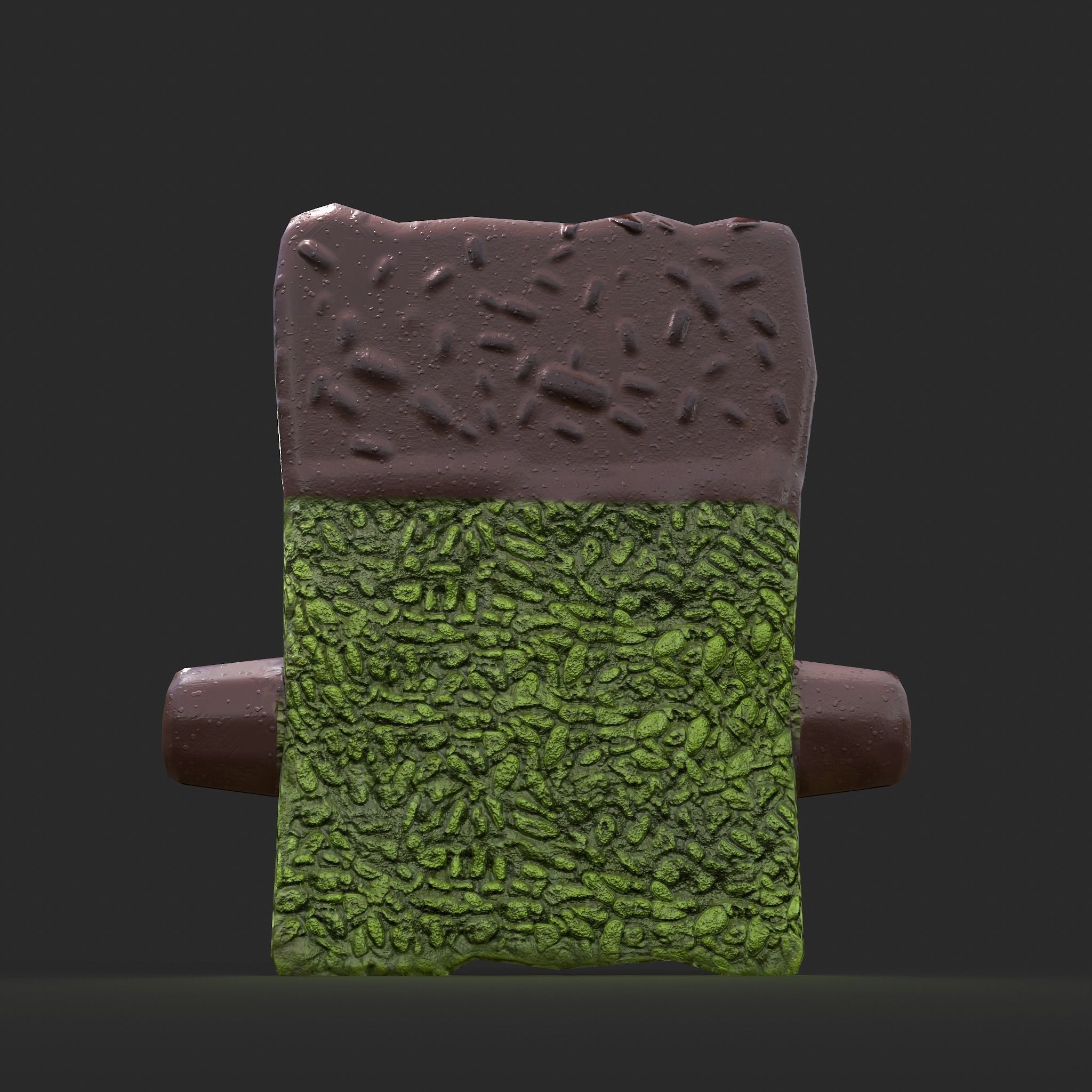 Frankenstein Rice crispy Treat Low-poly 3D model_18