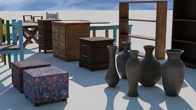 Furniture Interior 3D model 6