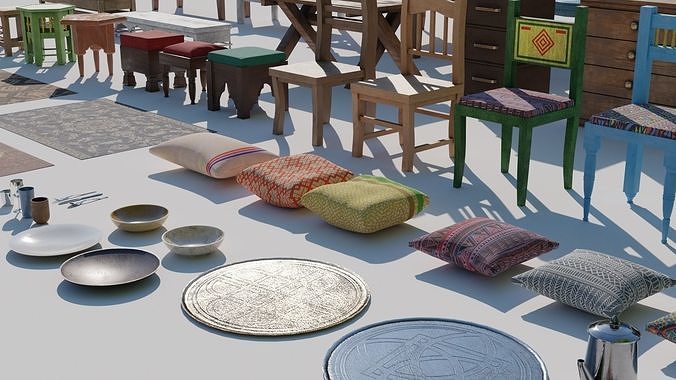 Furniture Interior 3D model 7