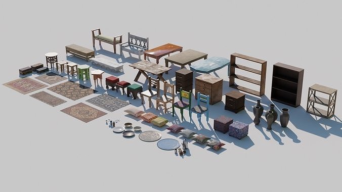 Furniture Interior 3D model 2