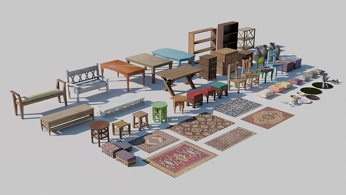 Furniture Interior 3D model 3