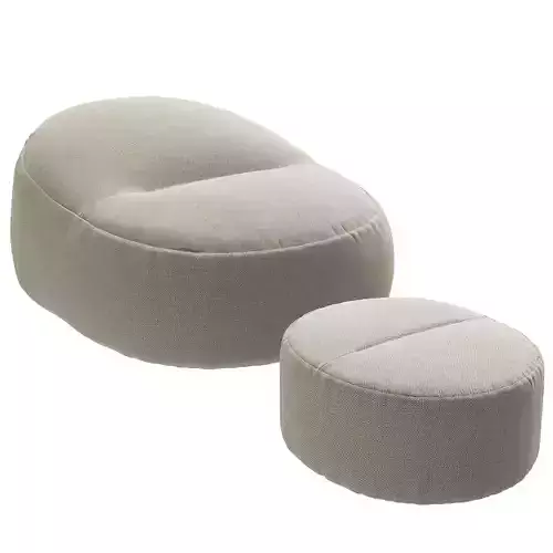 Friz e Frizzino Ivano Redaelli round pouf