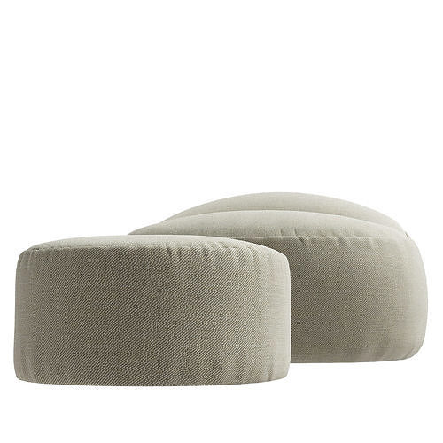Friz e Frizzino Ivano Redaelli round pouf 3D model 6