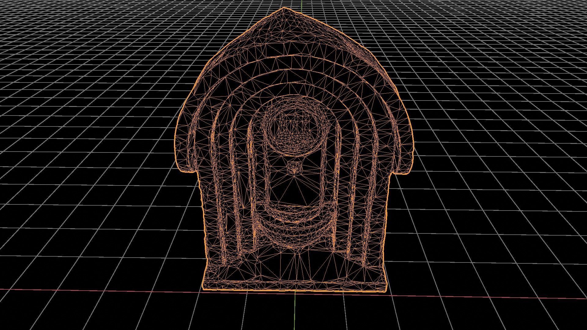 Photo-Scanned Italian Fountain Low-poly 3D model_5