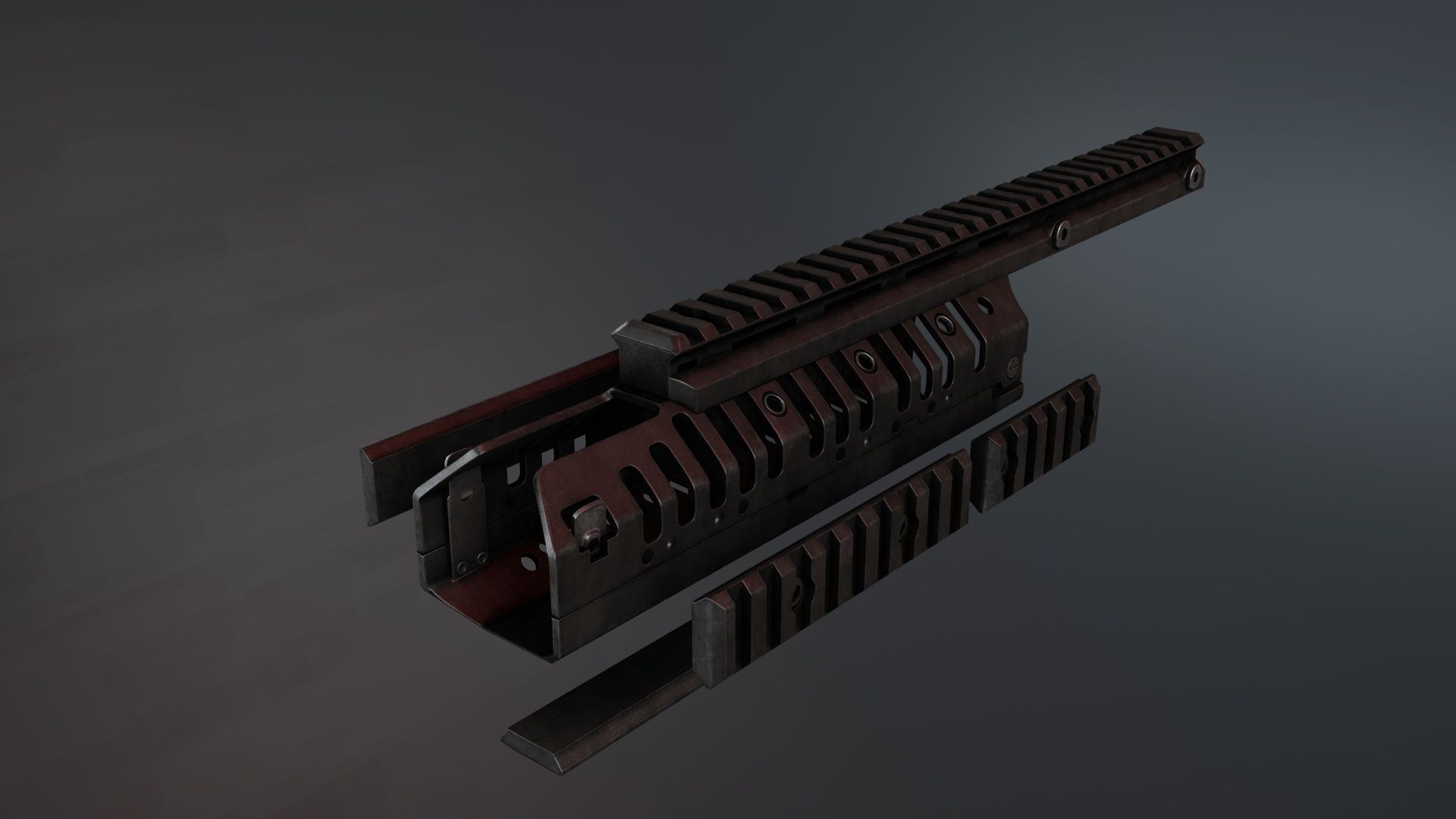 Vltor Casv M4 Handguard Low-poly 3D model_3