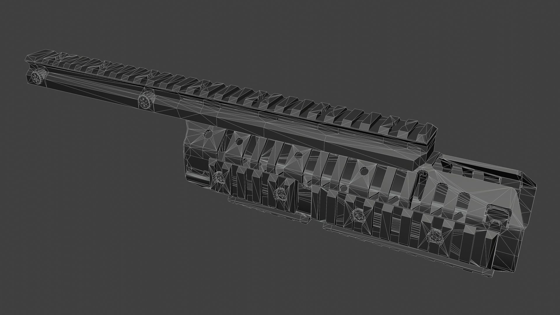 Vltor Casv M4 Handguard Low-poly 3D model_6