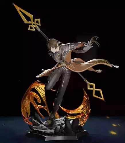 Zhongli - Fan art Statue