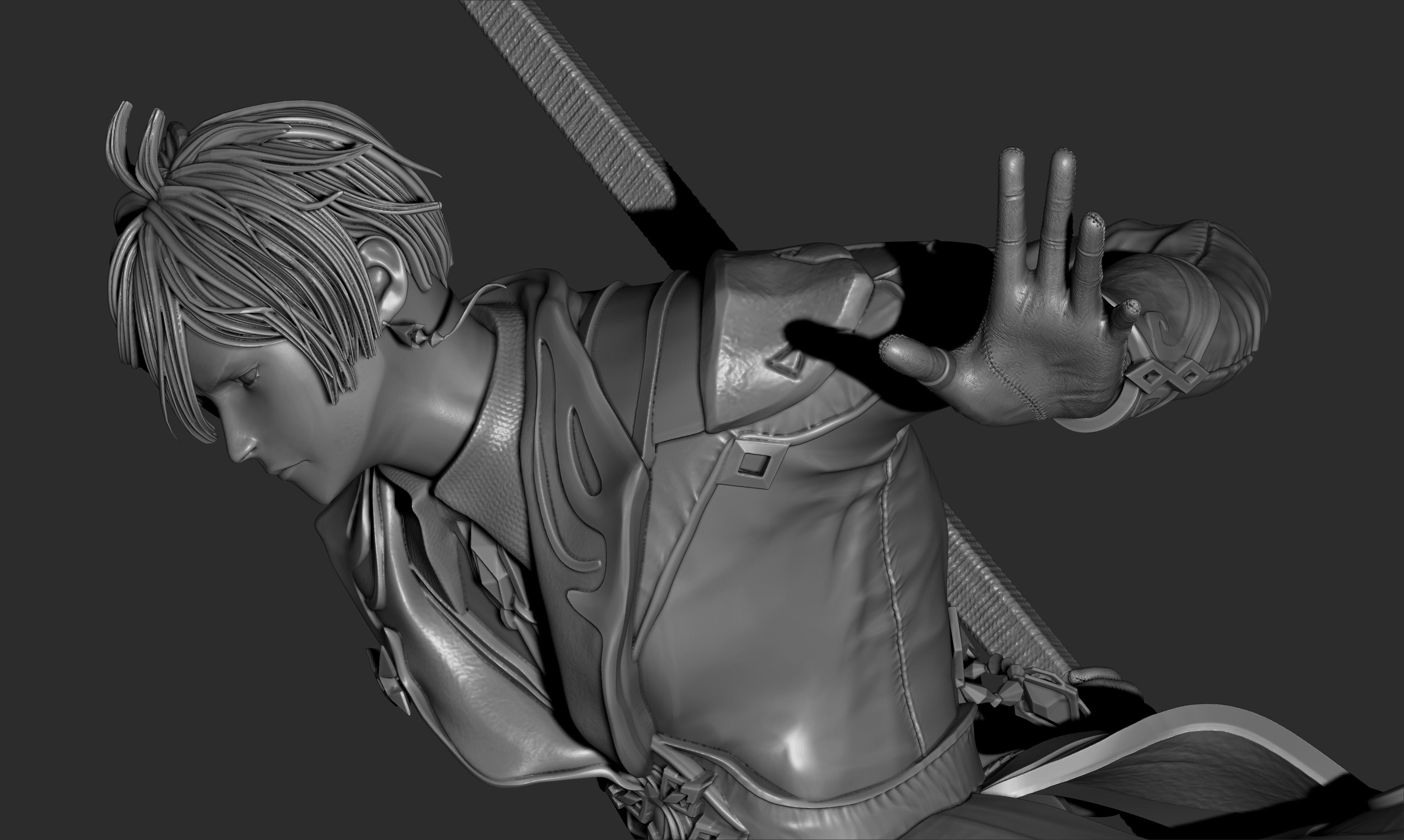 Zhongli - Fan art Statue 3D print model_10