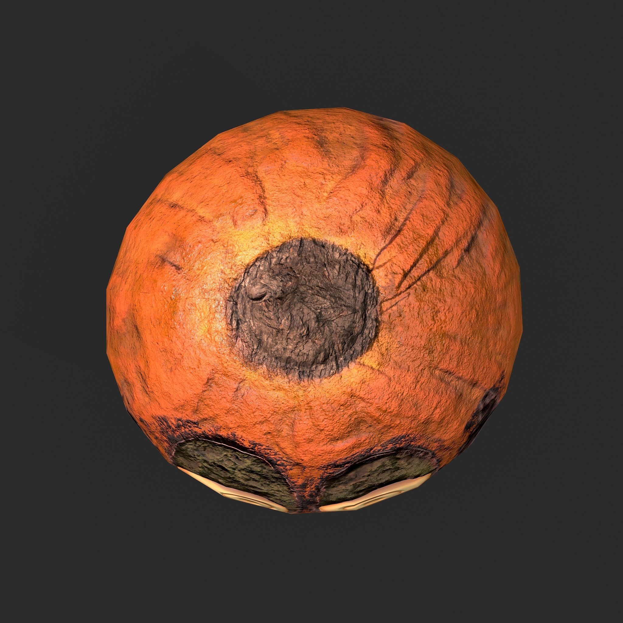 Creepy Jackolantern Low-poly 3D model_19
