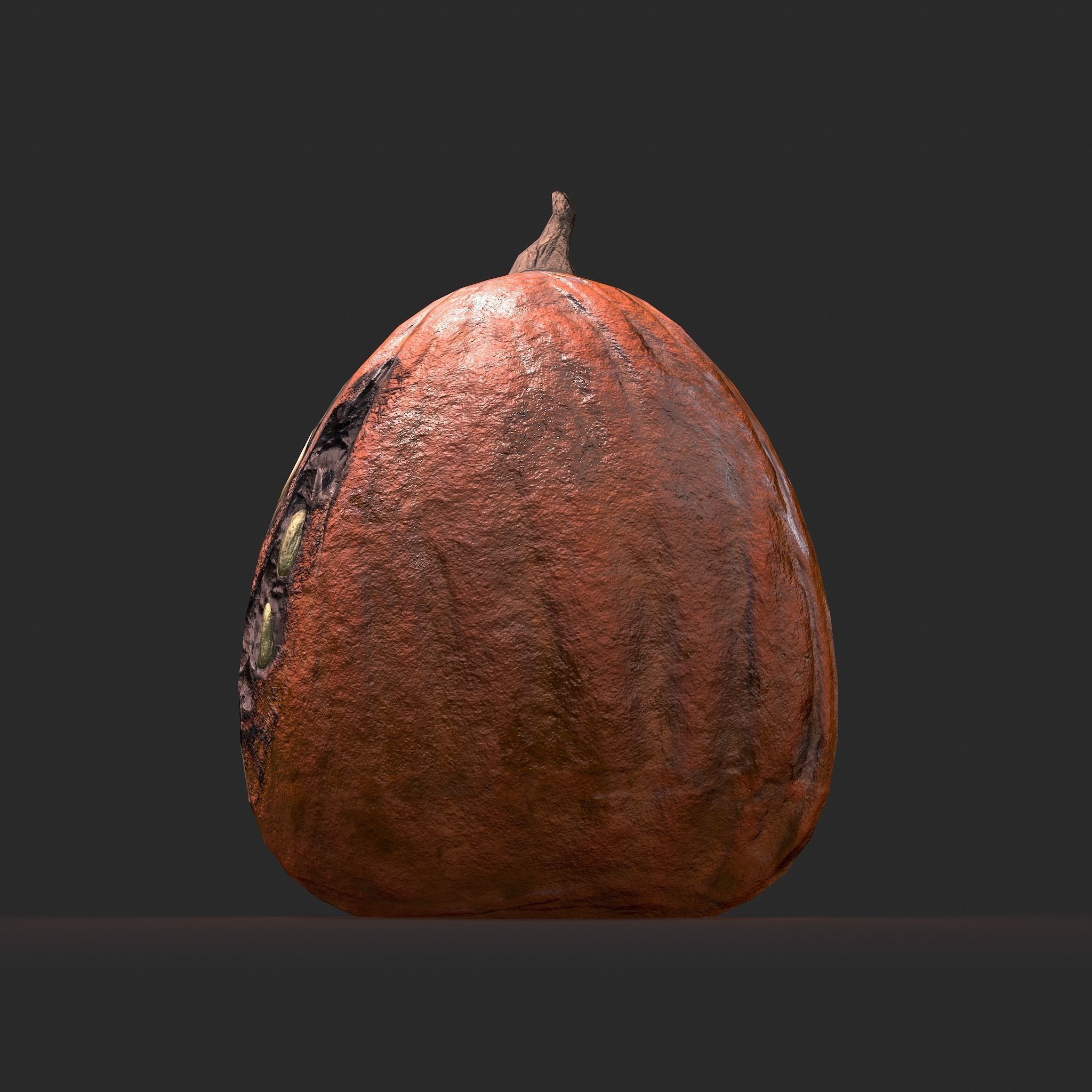 Creepy Jackolantern Low-poly 3D model_16