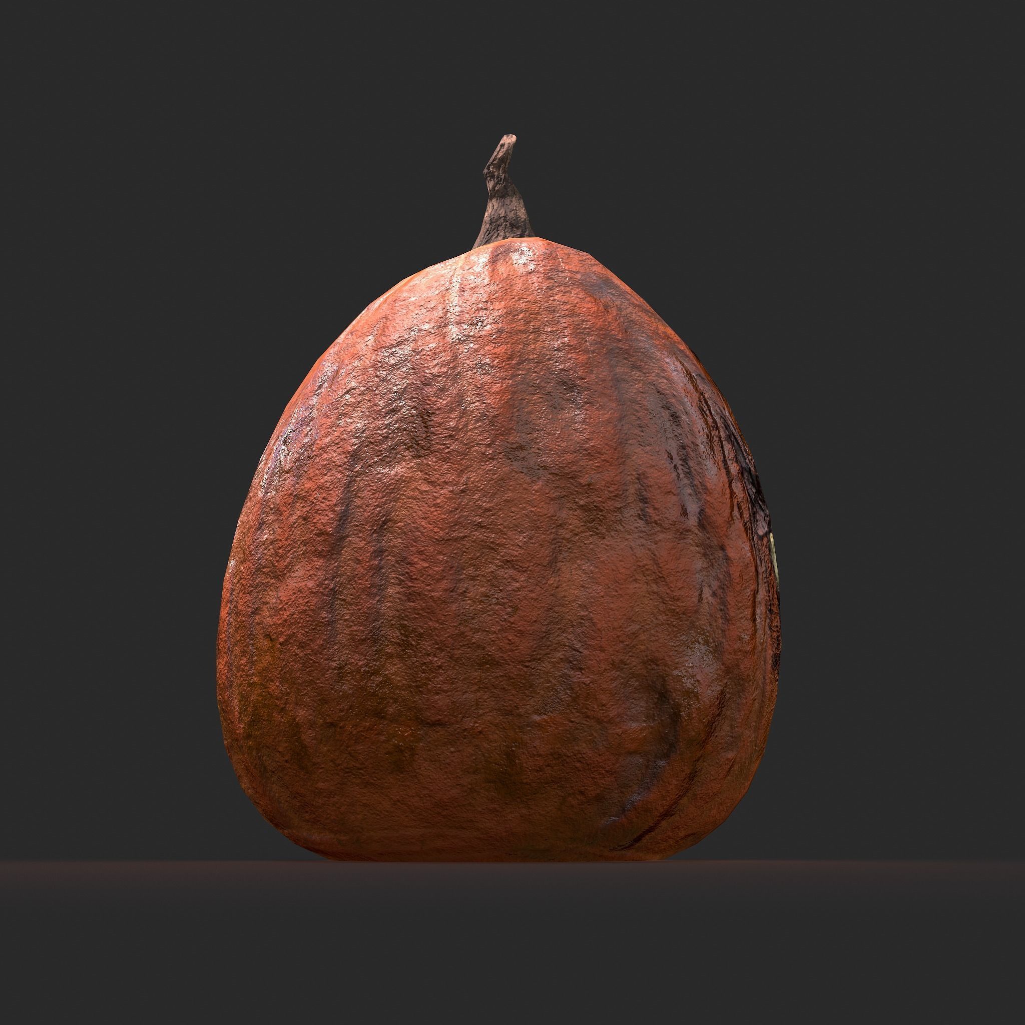 Creepy Jackolantern Low-poly 3D model_13