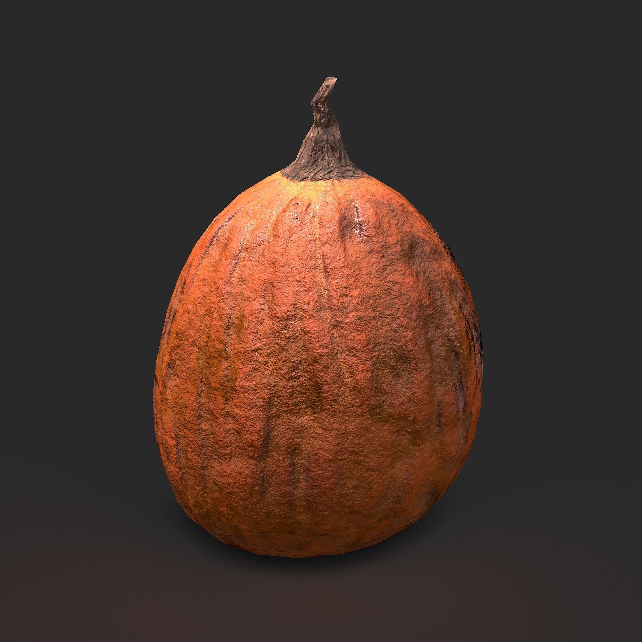 Creepy Jackolantern Low-poly 3D model_6