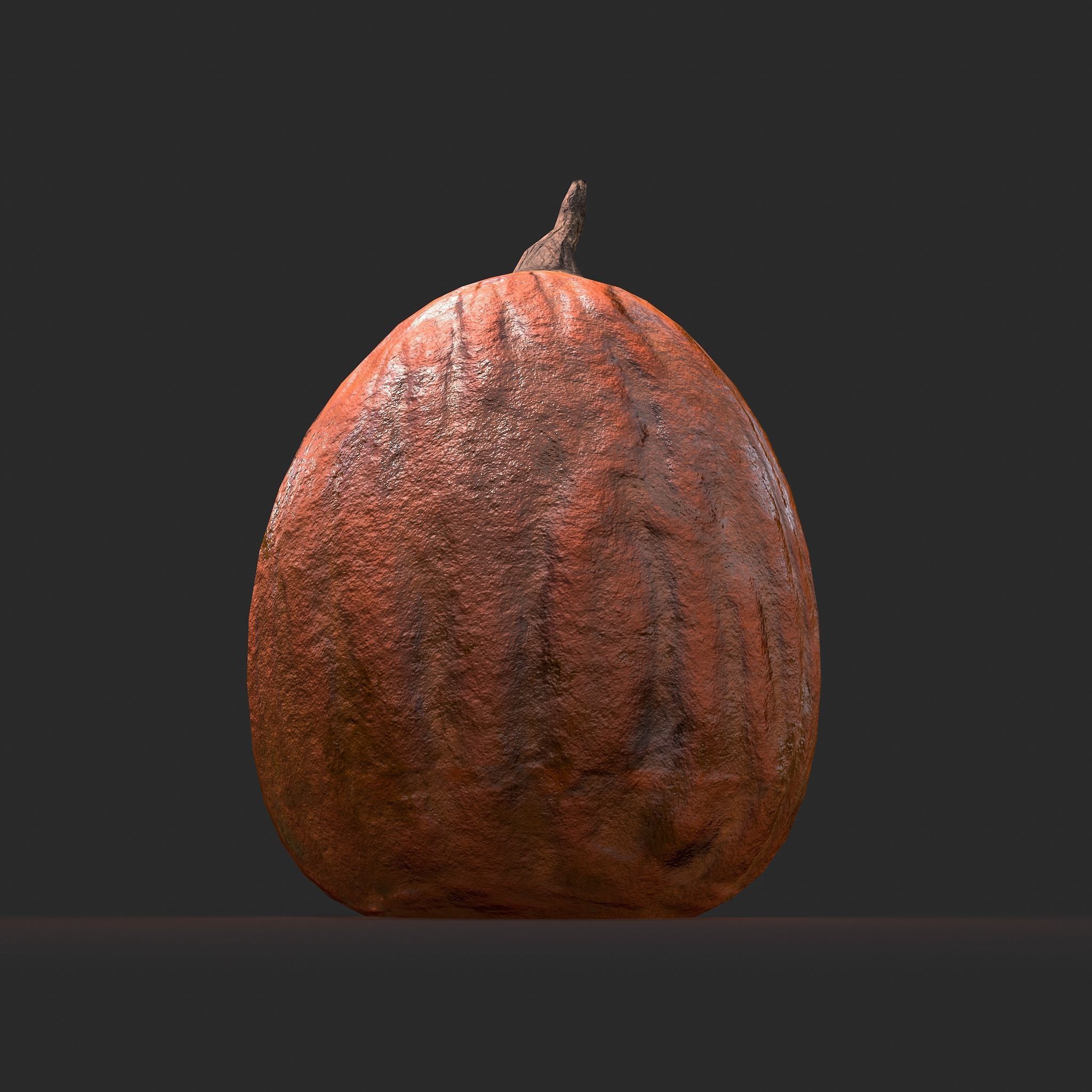 Creepy Jackolantern Low-poly 3D model_14